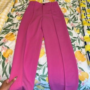 Zara pink slacks 💄